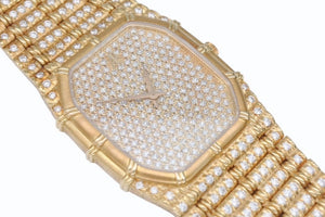 極美品 AUDEMARS PIGUET オーデマピゲ 純正 フルダイヤ バンブーBAMBOO 時計 クォーツ メンズ 中古 4b006232