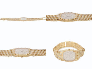 極美品 AUDEMARS PIGUET オーデマピゲ 純正 フルダイヤ バンブーBAMBOO 時計 クォーツ メンズ 中古 4b006232