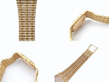Load image into Gallery viewer, 極美品 AUDEMARS PIGUET オーデマピゲ 純正 フルダイヤ バンブーBAMBOO 時計 クォーツ メンズ 中古 4b006232