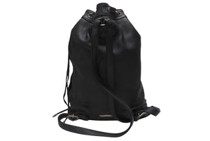 新品同様 CHROME HEARTS クロムハーツ STRANGE LOVE BAG リュック セメタリー クロスパッチ ラージクロス レザー ブラック 中古 4b006233