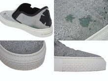 Load image into Gallery viewer, CHROME HEARTS クロムハーツ CH SLIP ON スリッポン スニーカー サイズ43 グリッター シルバー CHプラスパッチ ダガー装飾 良品 中古 4b006235