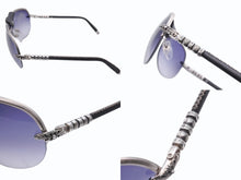 Load image into Gallery viewer, CHROME HEARTS クロムハーツ BALLS ボールズ サングラス アイウェア ティアドロップ CHプラス フローラルクロス シルバー 美品 中古 4b006237