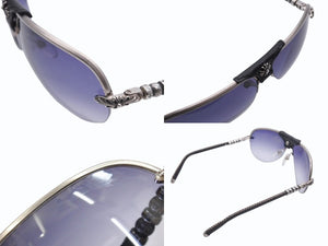 CHROME HEARTS クロムハーツ BALLS ボールズ サングラス アイウェア ティアドロップ CHプラス フローラルクロス シルバー 美品 中古 4b006237