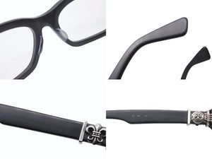 CHROME HEARTS クロムハーツ BANGADANG バンガダン サングラス サイズ52◻︎20-148 BSフレア装飾 ウェリントン ブラック 美品 中古 4b006239