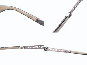 極美品 CHROME HEARTS クロムハーツ PAWSMUC サングラス アイウェア サイズ59◻︎17-144 BSフレア装飾 メタルフレーム シルバー 中古 4b006241