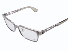 Load image into Gallery viewer, 極美品 CHROME HEARTS クロムハーツ PAWSMUC サングラス アイウェア サイズ59◻︎17-144 BSフレア装飾 メタルフレーム シルバー 中古 4b006241