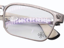 Load image into Gallery viewer, 極美品 CHROME HEARTS クロムハーツ PAWSMUC サングラス アイウェア サイズ59◻︎17-144 BSフレア装飾 メタルフレーム シルバー 中古 4b006241