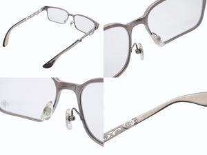 極美品 CHROME HEARTS クロムハーツ PAWSMUC サングラス アイウェア サイズ59◻︎17-144 BSフレア装飾 メタルフレーム シルバー 中古 4b006241