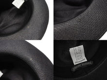 Load image into Gallery viewer, CHROME HEARTS クロムハーツ オーバルクロス ガスリンガー レザー ストローハット 帽子 サイズM 58.5cm 良品 中古 4b006244