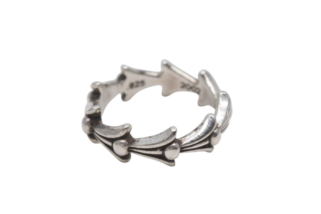CHROME HEARTS クロムハーツ CROSS TAIL RING クロステイルリング 指輪 重量約4.2g 2002/.925刻印 シルバー925 美品 中古 4b006246