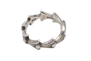 CHROME HEARTS クロムハーツ CROSS TAIL RING クロステイルリング 指輪 重量約4.2g 2002/.925刻印 シルバー925 美品 中古 4b006246