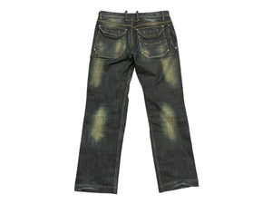 極美品 Dolce&Gabbana ドルチェ＆ガッバーナ デニムパンツ RPO460 SD638 トルコ製 コットン エラスタン ブルー サイズ48 中古 4b006247