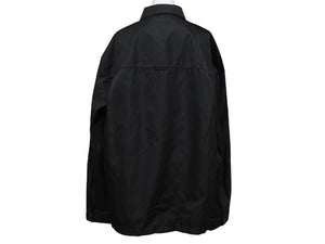 極美品 PRADA プラダ Re-Nylon Shirt リナイロン 長袖シャツ SC514 サイズXXL トライアングルロゴ 三角ロゴプレート ブラック 中古 4b006249