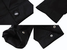 Load image into Gallery viewer, 極美品 PRADA プラダ Re-Nylon Shirt リナイロン 長袖シャツ SC514 サイズXXL トライアングルロゴ 三角ロゴプレート ブラック 中古 4b006249