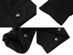 極美品 PRADA プラダ Re-Nylon Shirt リナイロン 長袖シャツ SC514 サイズXXL トライアングルロゴ 三角ロゴプレート ブラック 中古 4b006249