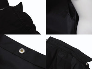 極美品 PRADA プラダ Re-Nylon Shirt リナイロン 長袖シャツ SC514 サイズXXL トライアングルロゴ 三角ロゴプレート ブラック 中古 4b006249