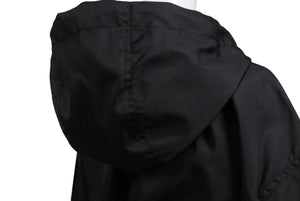 極美品 PRADA プラダ Re-Nylon リナイロン トライアングルロゴプレート フーデッドジャケット 292255 S000 1WQ8 ブラック サイズ36 中古 4b006250