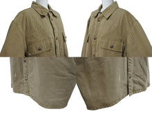Load image into Gallery viewer, CHROME HEARTS クロムハーツ WORK DOG SHIRTS ワークドッグ シャツ ジャケット クロスボール ヘリンボーン ブラウン サイズXL 良品 中古 4b006253