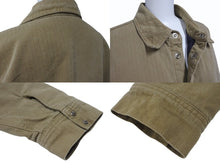 Load image into Gallery viewer, CHROME HEARTS クロムハーツ WORK DOG SHIRTS ワークドッグ シャツ ジャケット クロスボール ヘリンボーン ブラウン サイズXL 良品 中古 4b006253
