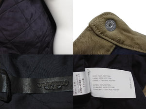 CHROME HEARTS クロムハーツ WORK DOG SHIRTS ワークドッグ シャツ ジャケット クロスボール ヘリンボーン ブラウン サイズXL 良品 中古 4b006253