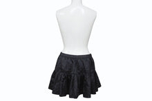 Load image into Gallery viewer, CHROME HEARTS クロムハーツ オールド 総柄 マルチモチーフ シルク ミニスカート ブラック 美品 中古 4b006257