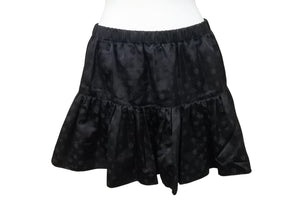 CHROME HEARTS クロムハーツ オールド 総柄 マルチモチーフ シルク ミニスカート ブラック 美品 中古 4b006257