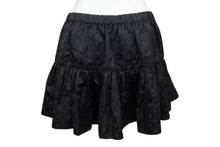 Load image into Gallery viewer, CHROME HEARTS クロムハーツ オールド 総柄 マルチモチーフ シルク ミニスカート ブラック 美品 中古 4b006257