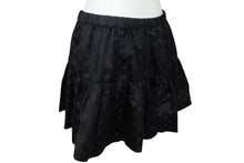 Load image into Gallery viewer, CHROME HEARTS クロムハーツ オールド 総柄 マルチモチーフ シルク ミニスカート ブラック 美品 中古 4b006257