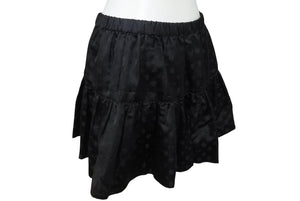 CHROME HEARTS クロムハーツ オールド 総柄 マルチモチーフ シルク ミニスカート ブラック 美品 中古 4b006257