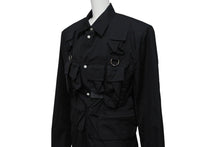 Load image into Gallery viewer, 極美品 PRADA プラダ 24SS シングルブレスト コットンジャケット UG1267 IC コットン ブラック サイズ48R 中古 4b006260