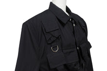 Load image into Gallery viewer, 極美品 PRADA プラダ 24SS シングルブレスト コットンジャケット UG1267 IC コットン ブラック サイズ48R 中古 4b006260