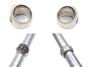 極美品 CHROME HEARTS クロムハーツ CLASSIC OVAL クラシック オーバルクロス リング 重量約46.8g サイズ24号 シルバー925 中古 4b006262