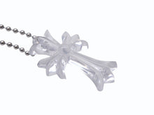 Load image into Gallery viewer, 極美品 CHROME HEARTS クロムハーツ RUBBER CH CRS SML ラバーCHクロスネックレス スモール 青山20周年記念 全長約75cm 中古 4b006263