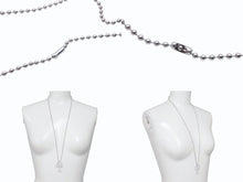 Load image into Gallery viewer, 極美品 CHROME HEARTS クロムハーツ RUBBER CH CRS SML ラバーCHクロスネックレス スモール 青山20周年記念 全長約75cm 中古 4b006263