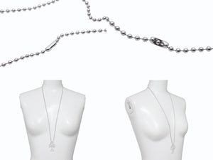 極美品 CHROME HEARTS クロムハーツ RUBBER CH CRS SML ラバーCHクロスネックレス スモール 青山20周年記念 全長約75cm 中古 4b006263