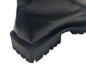 BALENCIAGA バレンシアガ Outdoor Rim Combat Boots ブーツ ブラック カーフスキン 579684 サイズ45 美品 中古 4b006264