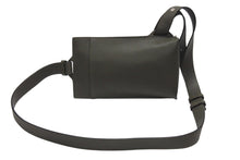 Load image into Gallery viewer, 極美品 LOEWE ロエベ バーティカル Tポケット ショルダーバッグ ソフトグレインカーフ レザー カーキ シルバー金具 中古 4b006265