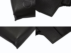極美品 LOEWE ロエベ バーティカル Tポケット ショルダーバッグ ソフトグレインカーフ レザー カーキ シルバー金具 中古 4b006265