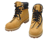 Load image into Gallery viewer, 新品未使用 CHROME HEARTS クロムハーツ × Timberland ティンバーランド オーダー コラボ ブーツ ブラウン ダガー クロスボール サイズ8M 中古 4b006269
