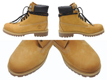 Load image into Gallery viewer, 新品未使用 CHROME HEARTS クロムハーツ × Timberland ティンバーランド オーダー コラボ ブーツ ブラウン ダガー クロスボール サイズ8M 中古 4b006269