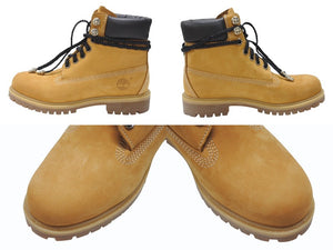 新品未使用 CHROME HEARTS クロムハーツ × Timberland ティンバーランド オーダー コラボ ブーツ ブラウン ダガー クロスボール サイズ8M 中古 4b006269