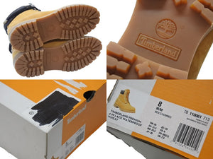 新品未使用 CHROME HEARTS クロムハーツ × Timberland ティンバーランド オーダー コラボ ブーツ ブラウン ダガー クロスボール サイズ8M 中古 4b006269