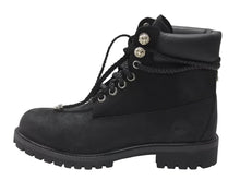 Load image into Gallery viewer, 新品未使用 CHROME HEARTS クロムハーツ × Timberland ティンバーランド コラボ ブーツ ブラック ダガー クロスボール サイズ8M 中古 4b006270