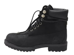 新品未使用 CHROME HEARTS クロムハーツ × Timberland ティンバーランド コラボ ブーツ ブラック ダガー クロスボール サイズ8M 中古 4b006270