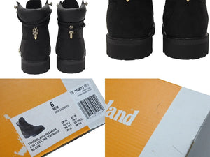 新品未使用 CHROME HEARTS クロムハーツ × Timberland ティンバーランド コラボ ブーツ ブラック ダガー クロスボール サイズ8M 中古 4b006270