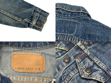 Load image into Gallery viewer, LEVI&#39;S リーバイス 60年代製 デニムジャケット kids キッズ ビッグE 70805-0217 ブルー サイズ8 美品 中古 4b006272