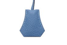 Load image into Gallery viewer, 極美品 HERMES エルメス クロシェット カデナ キー セット トゴ アズール シルバー金具 中古 4b006289