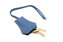 Load image into Gallery viewer, 極美品 HERMES エルメス クロシェット カデナ キー セット トゴ アズール シルバー金具 中古 4b006289