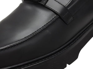 新品同様 HERMES エルメス モカシン イコン ケリー金具 シューズ ローファー WS241934ZA 2310 ヴォーグラッセ ブラック 中古 4b006290