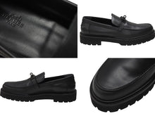 Load image into Gallery viewer, 新品同様 HERMES エルメス モカシン イコン ケリー金具 シューズ ローファー WS241934ZA 2310 ヴォーグラッセ ブラック 中古 4b006290